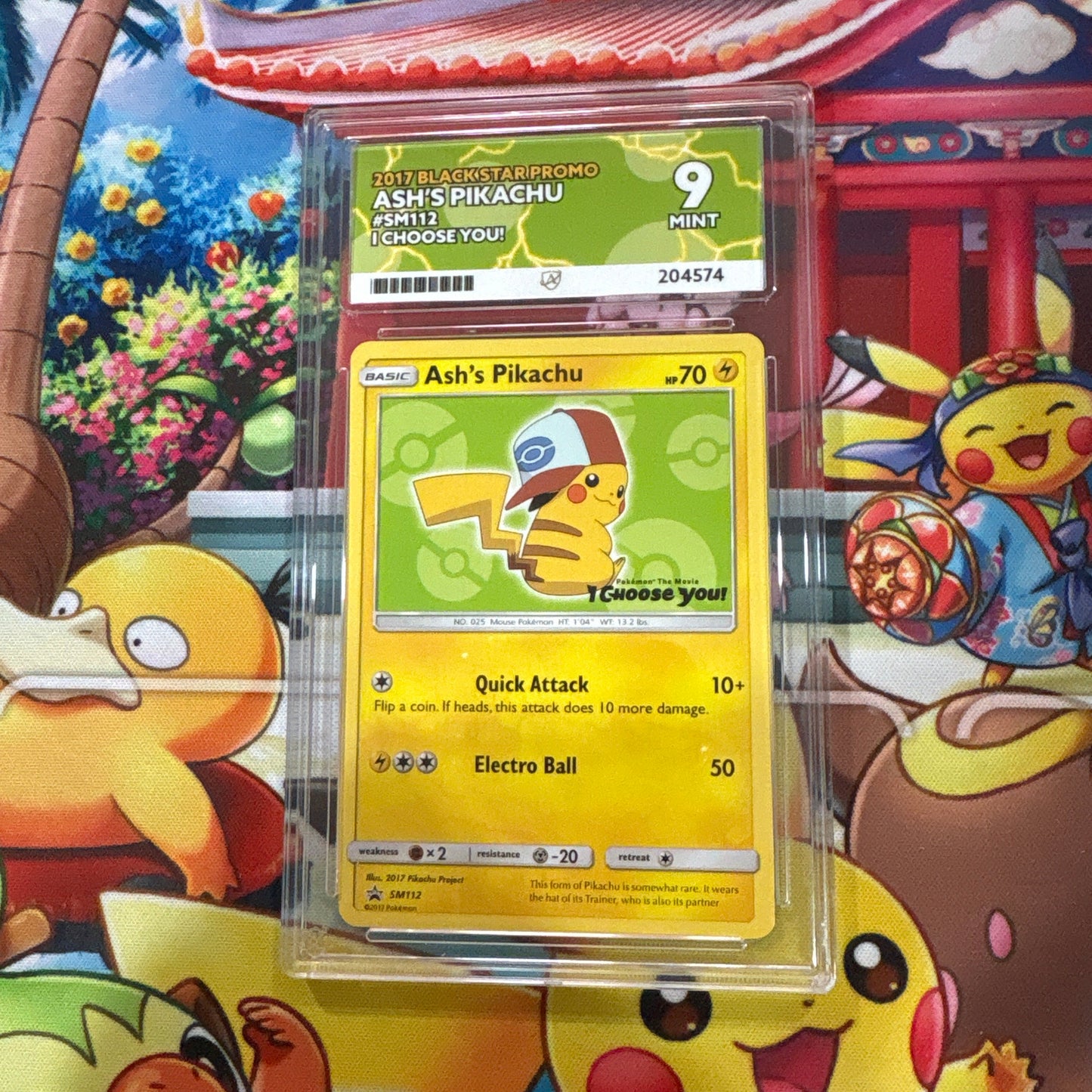 Ash's Pikachu I Choose You SM112 Promo - Ace 9
