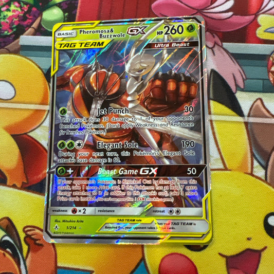 Pheromosa & Buzzwole GX - Unbroken Bonds 1/214