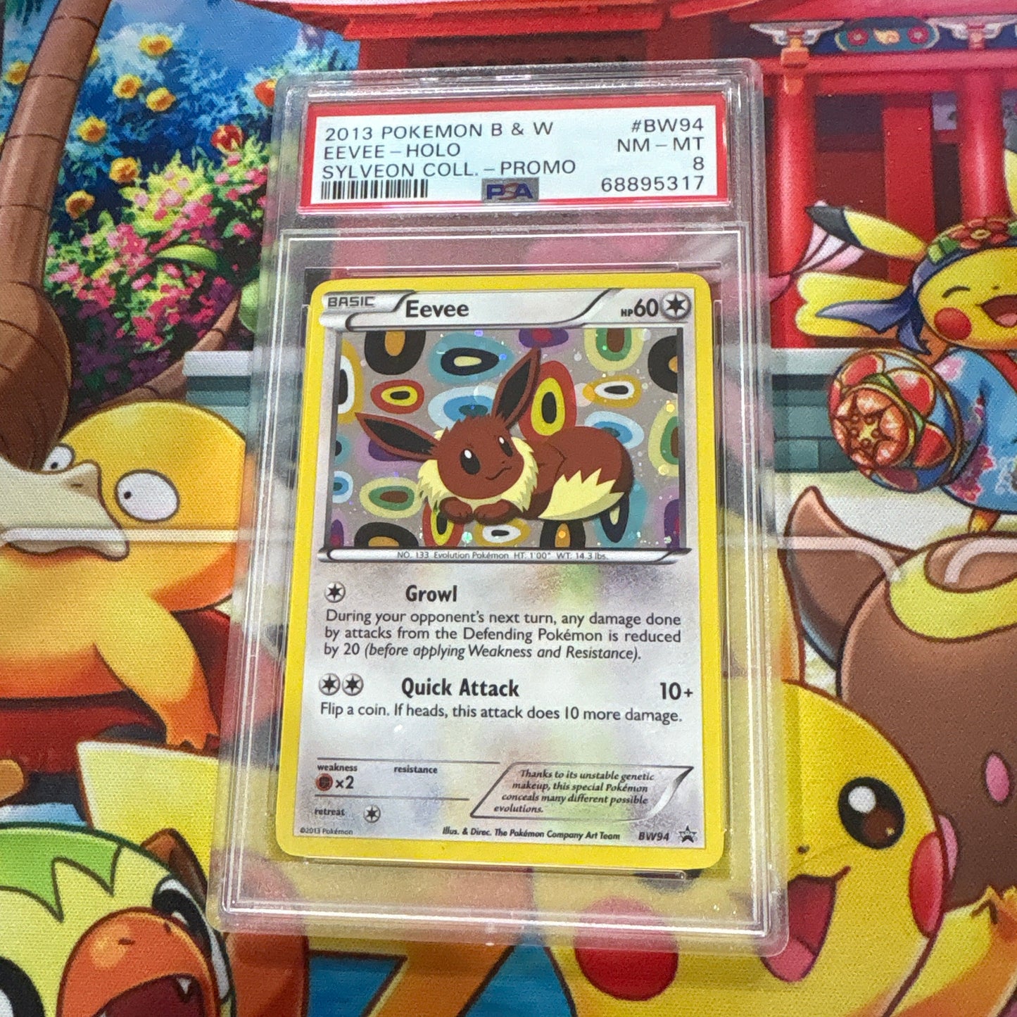 Eevee BW94 Holo Promo - PSA 8