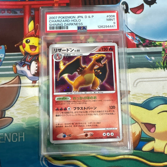 Charizard Shining Darkness Holo DPBP006 - PSA 9